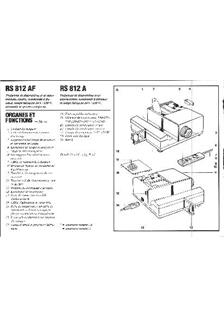 Rollei P 812 A manual. Camera Instructions.